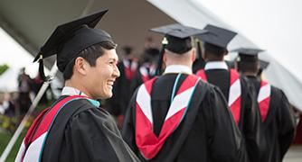 An image of students graduating. 